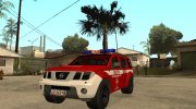 Nissan Pathfinder Пожарная служба для GTA San Andreas миниатюра 1