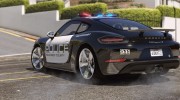 Porsche 718 Cayman S Hot Pursuit Police для GTA 5 миниатюра 13