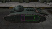 Контурные зоны пробития B1 for World Of Tanks miniature 2