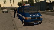 Volkswagen Transporter T4 Police (v.2) для GTA San Andreas миниатюра 6