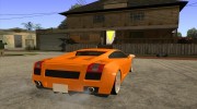 Lamborghini Gallardo White & Pink для GTA San Andreas миниатюра 4
