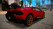 Lamborghini Huracan Performante LP640-4 2017 Wheel style 2 для GTA San Andreas миниатюра 5
