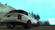 Range Rover SVAutobiography для GTA San Andreas миниатюра 4