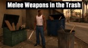 Холодное оружие в мусоре для GTA San Andreas миниатюра 1
