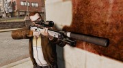 Снайперская винтовка AW L115A1 с глушителем v6 for GTA 4 miniature 3