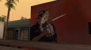 Рисунок сварщика на стене HD для GTA San Andreas миниатюра 2