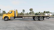 Kenworth T880 Flatbed Towing Big Trucks Day Cab 2014 para BeamNG.Drive miniatura 2