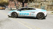 Lamborghini Gallardo LP570-4 Superleggera 2011 NYPD для GTA 4 миниатюра 2