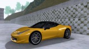Ferrari 458 Italia для GTA San Andreas миниатюра 1