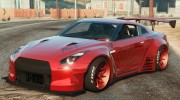 Nissan GT-R R35 LibertyWalk v1.1 для GTA 5 миниатюра 1