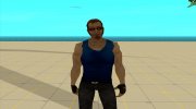 Postal dude в темно-синей майке for GTA San Andreas miniature 1