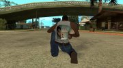 Белая майка Mihail_Burcev para GTA San Andreas miniatura 6