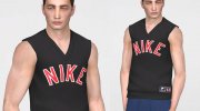 Nikes tank top for Men for Sims 4 miniature 2