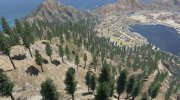 Forests Of V - Mount Chilliad +1300 Trees 0.01 для GTA 5 миниатюра 1