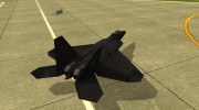 F-22 Black para GTA San Andreas miniatura 3