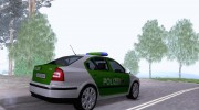 Skoda Octavia German Police для GTA San Andreas миниатюра 3