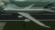 Boeing 747-8 Cathay Pacific Cargo for GTA San Andreas miniature 4