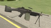 M249 (Battlefield 2) для GTA San Andreas миниатюра 2