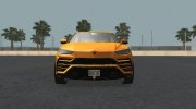 2018 Lamborghini Urus (SA Style) для GTA San Andreas миниатюра 3