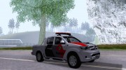 Toyota Hilux PMSP Trânzito para GTA San Andreas miniatura 4