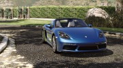 Porsche 718 Boxster S для GTA 5 миниатюра 5