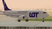 Boeing 737-800 LOT Polish Airlines for GTA San Andreas miniature 4