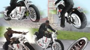 Harley-Davidson Black Rider for GTA San Andreas miniature 4