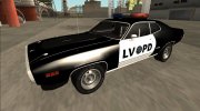 1972 Plymouth GTX Police LVPD para GTA San Andreas miniatura 1