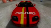 Toyota Supra Drift Falken Germany para GTA San Andreas miniatura 5