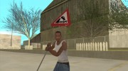 Дорожный знак для GTA San Andreas миниатюра 5