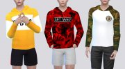 Longsleeve Shirt  Hoodie для Sims 4 миниатюра 1