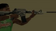 M4 Белый хищник para GTA San Andreas miniatura 5
