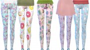 Tumblr Themed Leggings Pack Ten for Sims 4 miniature 2