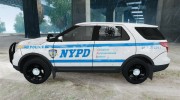 Ford Explorer NYPD ESU 2013 para GTA 4 miniatura 2