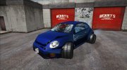 Volkswagen New Beetle 2012 LowPoly (SA Style) для GTA San Andreas миниатюра 8