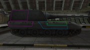 Контурные зоны пробития JagdPz E-100 for World Of Tanks miniature 5