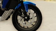 Honda CB650F Azul para GTA San Andreas miniatura 5