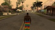 Радужные штаны для GTA San Andreas миниатюра 2