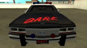 Ford LTD Crown Victoria 1991 Copley Police DARE black, white and red для GTA San Andreas миниатюра 8