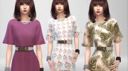 Spring Coming Soon Dress для Sims 4 миниатюра 3