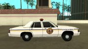 Ford LTD Crown Victoria 1991 North Dakota State Patrol for GTA San Andreas miniature 6