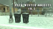 Pack Winter Objects v0.5 для GTA San Andreas миниатюра 1