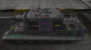 Контурные зоны пробития Jagdtiger for World Of Tanks miniature 2