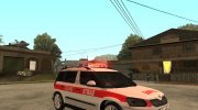 Skoda Yeti Государственная пожарная служба para GTA San Andreas miniatura 6