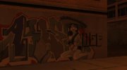 Граффити - Девушка гангстер for GTA San Andreas miniature 1