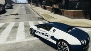 Bugatti Veryon SS COP для GTA 4 миниатюра 3