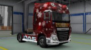 Скин Winter для DAF XF Euro 6 для Euro Truck Simulator 2 миниатюра 1