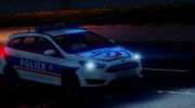 Ford Focus Police Nationale para GTA 5 miniatura 2