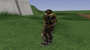 Член группировки Хаос в экзоскелете с модернизированным шлемом из S.T.A.L.K.E.R para GTA San Andreas miniatura 4
