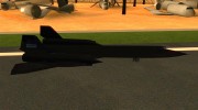 SR-71A BLACKBIRD BETA para GTA San Andreas miniatura 4